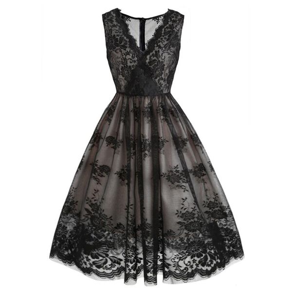 casual dresses black vintage steampunk gothic dress summer party women sleeveless v neck 50s retro lace pin up swing, Black;gray
casual dresses black vintage steampunk gothic dress summer party women sleeveless v neck 50s retro lace pin up swing, Black;gray