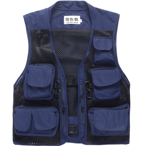 outdoor t-shirts wind resistent men's multi-pockets summer mesh waistcoat thin pography fishing vest volunteer work clothes camping, Gray;blue
outdoor t-shirts wind resistent men's multi-pockets summer mesh waistcoat thin pography fishing vest volunteer work clothes camping, Gray;blue