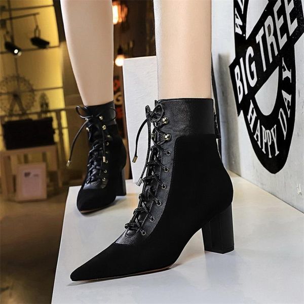 bigtree women's boots concise transparent crystal heel elastic sock boots pointed toe black flock high heels woman party shoes
bigtree women's boots concise transparent crystal heel elastic sock boots pointed toe black flock high heels woman party shoes
