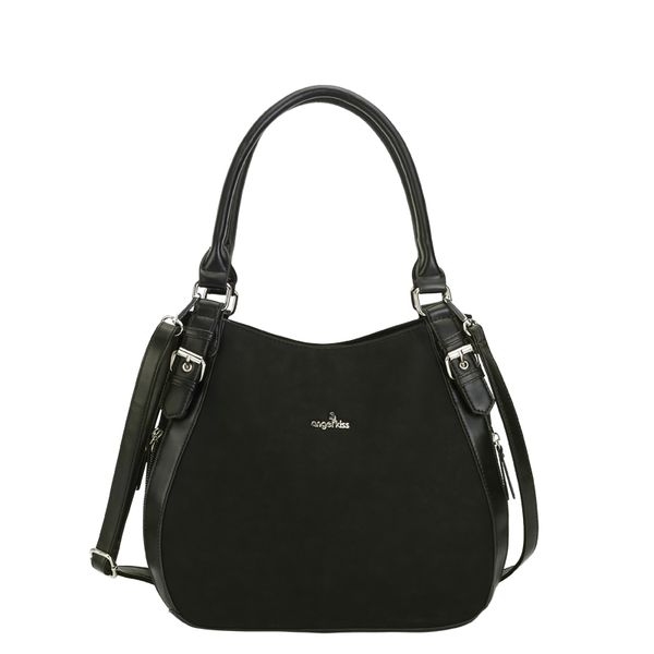 angel kiss brand women black handbag lady roomy shoulder bag messenger tote with adjustable long strap
angel kiss brand women black handbag lady roomy shoulder bag messenger tote with adjustable long strap