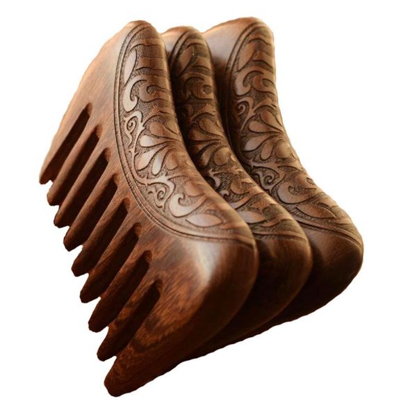 hair brushes wooden comb natural gold sandalwood super wide tooth wood combs double side engraved small pocket, Silver
hair brushes wooden comb natural gold sandalwood super wide tooth wood combs double side engraved small pocket, Silver