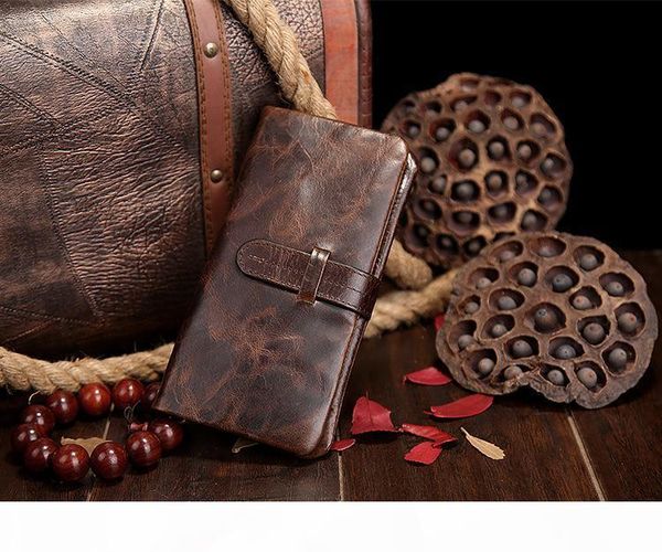 2017 high quality oil wax leather men's leather wallet, leisure retro long wallet, large capacity multi-card, hand bag free shipping
2017 high quality oil wax leather men's leather wallet, leisure retro long wallet, large capacity multi-card, hand bag free shipping