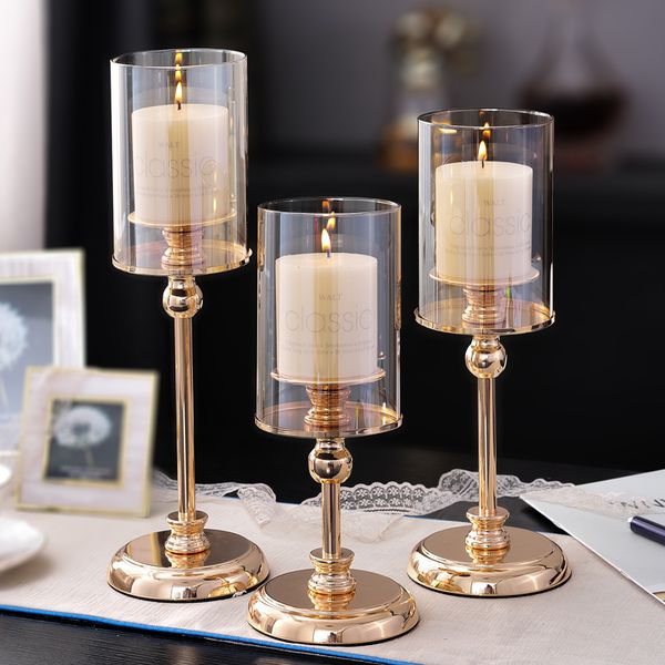 european retro candlestick dinner table romantic dinner props candlestick decoration golden light luxury candle holder
european retro candlestick dinner table romantic dinner props candlestick decoration golden light luxury candle holder