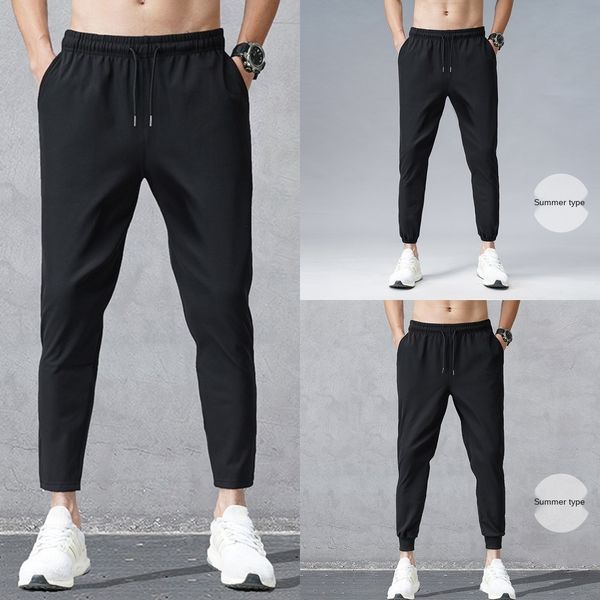 summer simple four-sided elastic business and women's thin black casual trousers casual work pants all-match ankle-length pants men, Blue
summer simple four-sided elastic business and women's thin black casual trousers casual work pants all-match ankle-length pants men, Blue