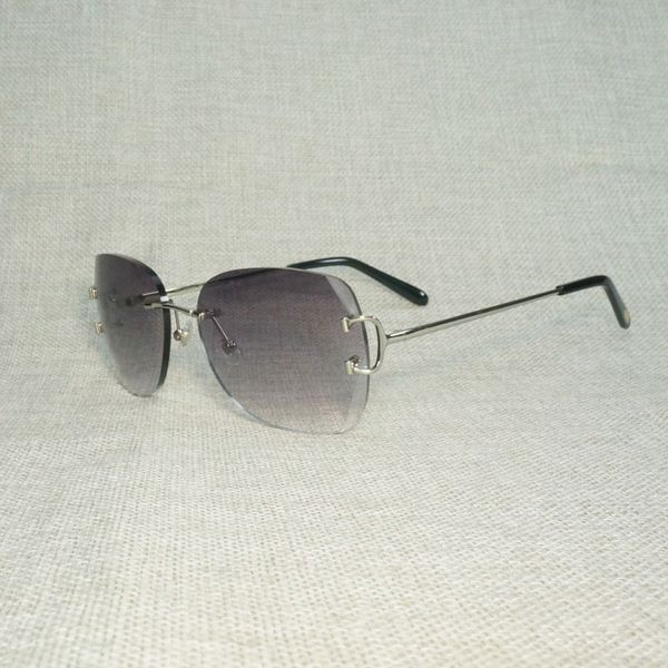 vintage oversize rimless sunglasses men diamond cutting c wire eyeglasses metal frame shades for outdoor club oculos eyewear, White;black
vintage oversize rimless sunglasses men diamond cutting c wire eyeglasses metal frame shades for outdoor club oculos eyewear, White;black