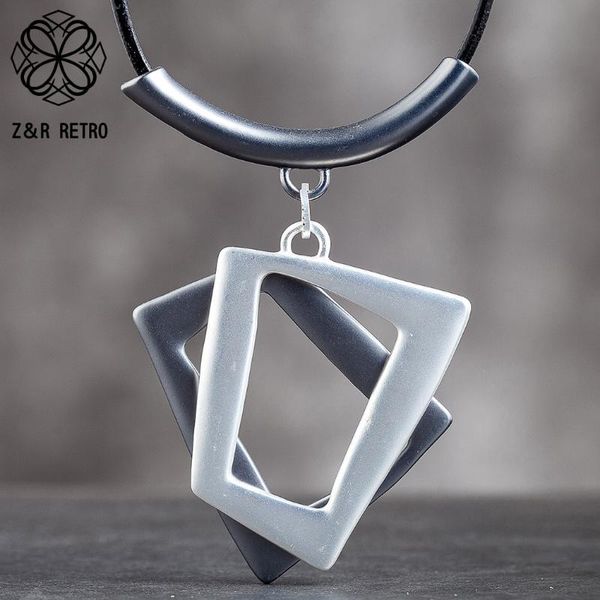 pendant necklaces trendy neck chokers geometric leather rope women's statement fashion suspension jewelry female decoration accessories, Silver
pendant necklaces trendy neck chokers geometric leather rope women's statement fashion suspension jewelry female decoration accessories, Silver