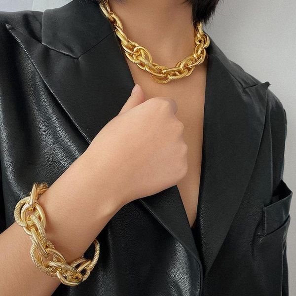 chokers dvacaman hip hop punk golden metal choker necklace for women statement fashion gothic cuban chunky chain charm, Golden;silver
chokers dvacaman hip hop punk golden metal choker necklace for women statement fashion gothic cuban chunky chain charm, Golden;silver