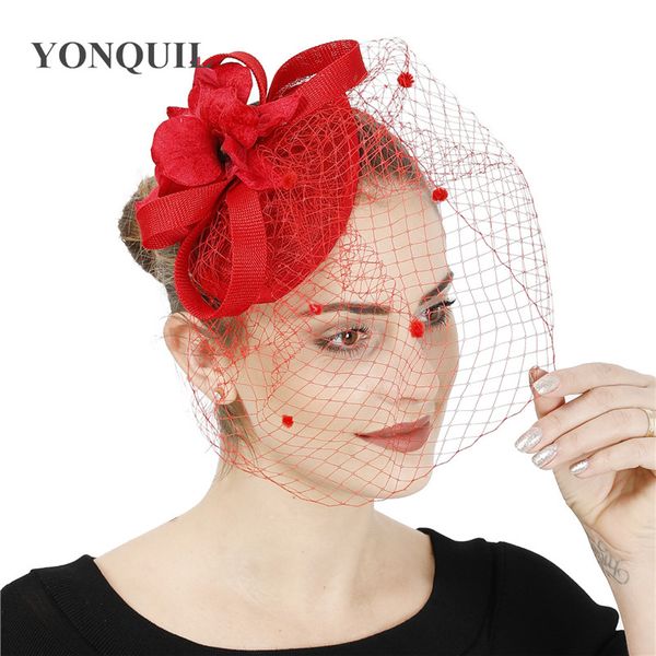 millinery cocktail hats distinctive colors fascinator headwear with veils colorful feather show hair accessory, Blue;gray
millinery cocktail hats distinctive colors fascinator headwear with veils colorful feather show hair accessory, Blue;gray