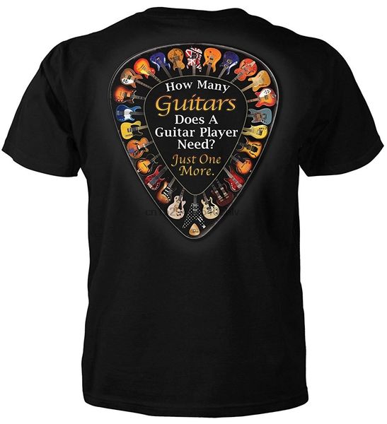 how many guitars does a guitar player need just one more men t-shirt