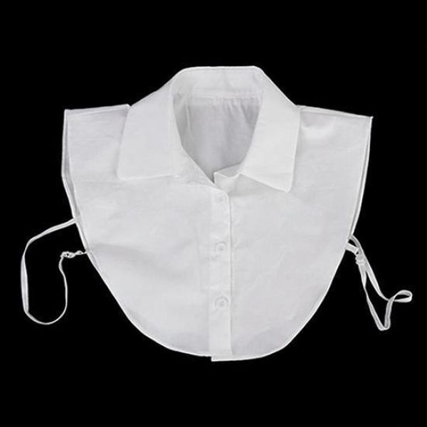 women fashion ol fake shirt blouse collar detachable cotton costume accessory, Black;blue
women fashion ol fake shirt blouse collar detachable cotton costume accessory, Black;blue