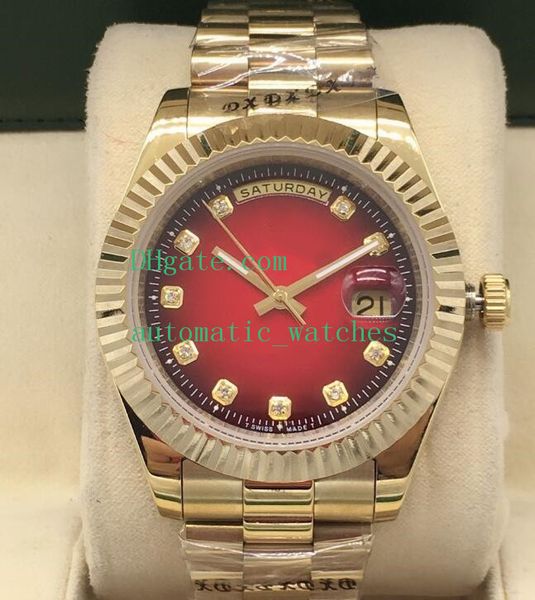 luxury watches mechanical 41mm red blue dial asia 2813 movement automatic gold silver steel bracelet men's wristwatches, Slivery;brown
luxury watches mechanical 41mm red blue dial asia 2813 movement automatic gold silver steel bracelet men's wristwatches, Slivery;brown