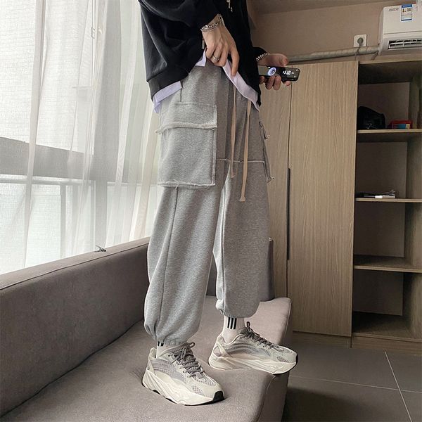 fall 2020 new fashion work clothes pants loose pocket sports pants, Black
fall 2020 new fashion work clothes pants loose pocket sports pants, Black