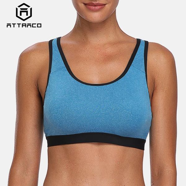 gym clothing attraco women's mid impact support sports bra padded yoga breathable running workout racerback top, White;black
gym clothing attraco women's mid impact support sports bra padded yoga breathable running workout racerback top, White;black