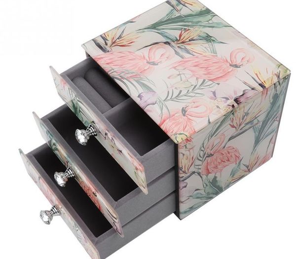 1pcs large capacity printing pattern tempered glass drawer green jewelry box table11, Black;white
1pcs large capacity printing pattern tempered glass drawer green jewelry box table11, Black;white
