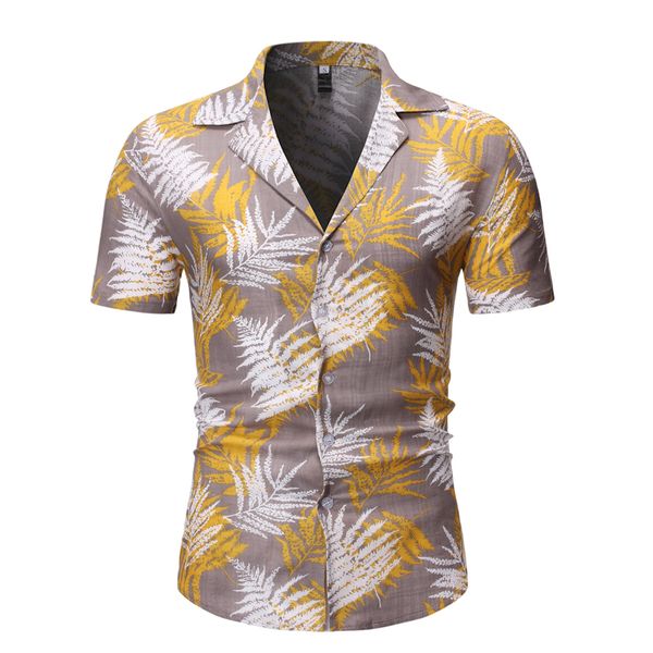 hawaiian men's shirts leaf print short sleeve shirt men suit collor casual blouse male summer khaki green new, White;black
hawaiian men's shirts leaf print short sleeve shirt men suit collor casual blouse male summer khaki green new, White;black