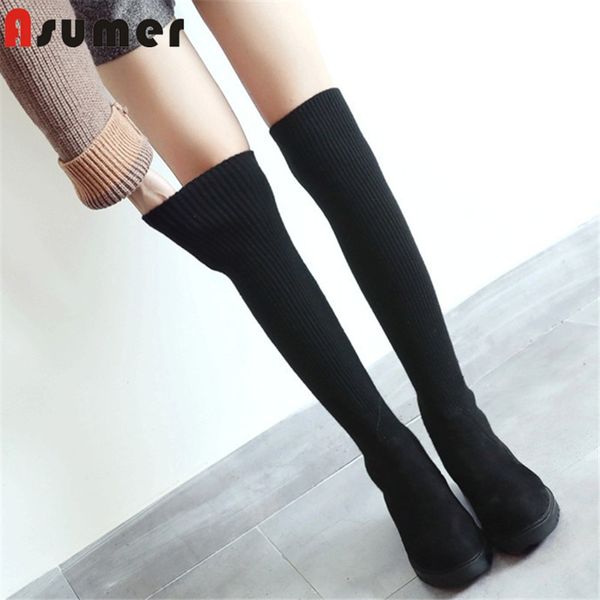 asumer 2020 new fashion thigh high boots women solid colors autumn winter elastic socks boots fashion casual shoes female, Black
asumer 2020 new fashion thigh high boots women solid colors autumn winter elastic socks boots fashion casual shoes female, Black