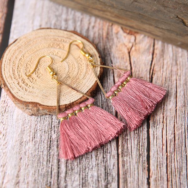 

Mayforest Bohemian Handmade Tassel Earrings For Women Boho Drop Earrings Indian Jewelry Bridal Fringed Vintage Long Earrings Women Gift