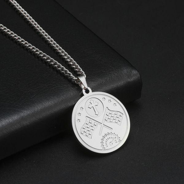 dawapara wicca cross and flags vintage pendant necklace viking jewelry amulet stainless steel gold color necklaces, Silver
dawapara wicca cross and flags vintage pendant necklace viking jewelry amulet stainless steel gold color necklaces, Silver