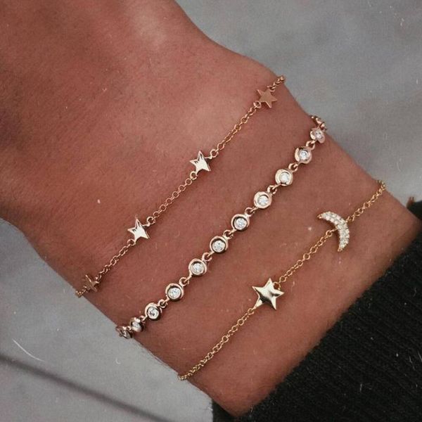 bangle 3 pcs/set fashion bracelet gold star rhinestone moon bangles for women jewellery beach party friends gift viking, Black
bangle 3 pcs/set fashion bracelet gold star rhinestone moon bangles for women jewellery beach party friends gift viking, Black
