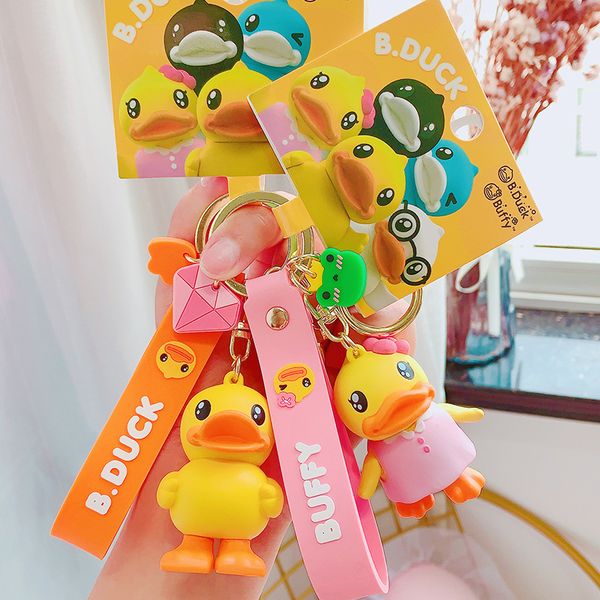 cute duck doll men and women car keychain pendant little yellow duck cartoon key chain girl gift bag decoration keyring, Silver
cute duck doll men and women car keychain pendant little yellow duck cartoon key chain girl gift bag decoration keyring, Silver