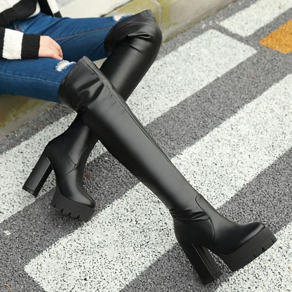 brand new plus size 43 great quality fashionable platform high heels long boot party over the knee winter boots shoes women, Black
brand new plus size 43 great quality fashionable platform high heels long boot party over the knee winter boots shoes women, Black