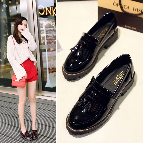 2020 new style chunky flat korean style womens shoes college style japanese bow large size small leather shoes england womens sh, Black
2020 new style chunky flat korean style womens shoes college style japanese bow large size small leather shoes england womens sh, Black