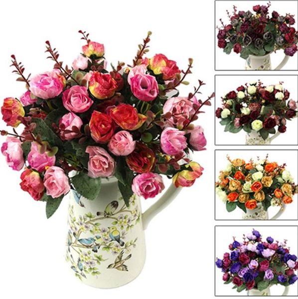 decorative flowers & wreaths 1 bouquet 21 heads artificial rose leaf home party wedding craft decor
decorative flowers & wreaths 1 bouquet 21 heads artificial rose leaf home party wedding craft decor