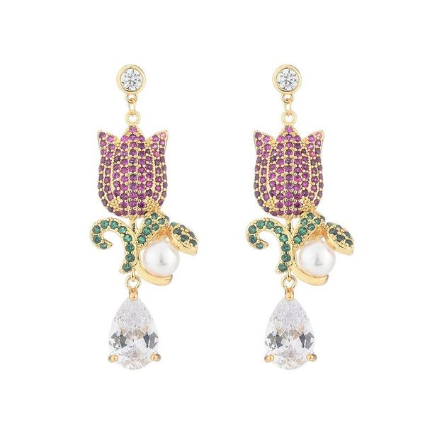 luxury rose fower earrings for lady 925 silver needle gold plated wedding jewellery brand designer women water drop earring dangler
luxury rose fower earrings for lady 925 silver needle gold plated wedding jewellery brand designer women water drop earring dangler