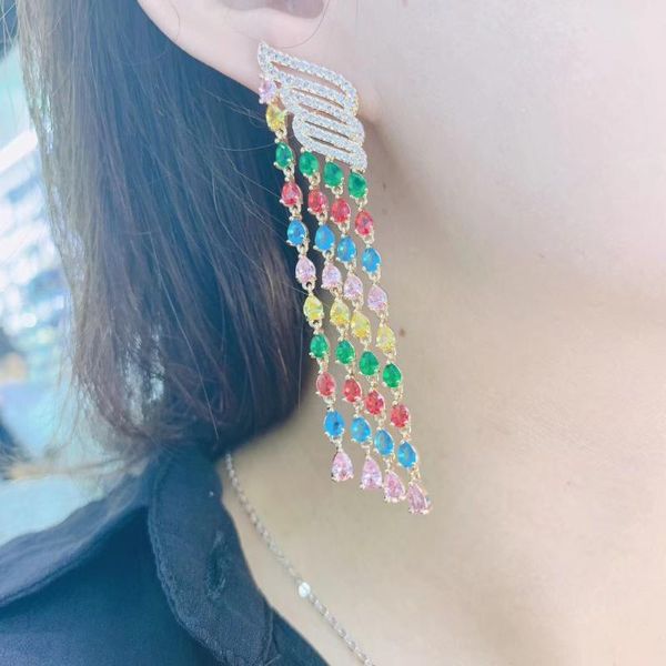 yanmei cz geometric dangle earrings for women half circle crystal the wheel earring luxurious pendientes accessories yme9258, Silver
yanmei cz geometric dangle earrings for women half circle crystal the wheel earring luxurious pendientes accessories yme9258, Silver