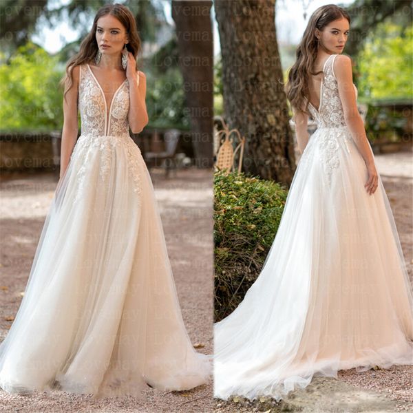 beach wedding dresses 2021 a line bridal gown lace appliques sleeveless bohemia vestidos de novia boho bride dresses open back, Blue;red
beach wedding dresses 2021 a line bridal gown lace appliques sleeveless bohemia vestidos de novia boho bride dresses open back, Blue;red