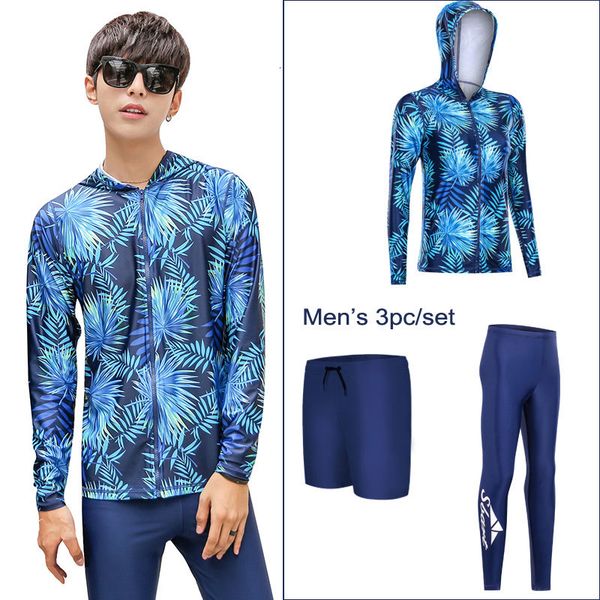 men's 3 piece set rash guard zip front long sleeve hoodie shirt trunks leggings surfing swimsuit swimwear bathing suits women's
men's 3 piece set rash guard zip front long sleeve hoodie shirt trunks leggings surfing swimsuit swimwear bathing suits women's
