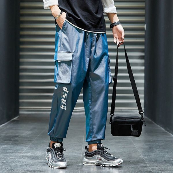 men's 2020 autumn tight casual pants men's colorful reflective loose leggings casual leggings sports pants teenagers emutm, Blue
men's 2020 autumn tight casual pants men's colorful reflective loose leggings casual leggings sports pants teenagers emutm, Blue