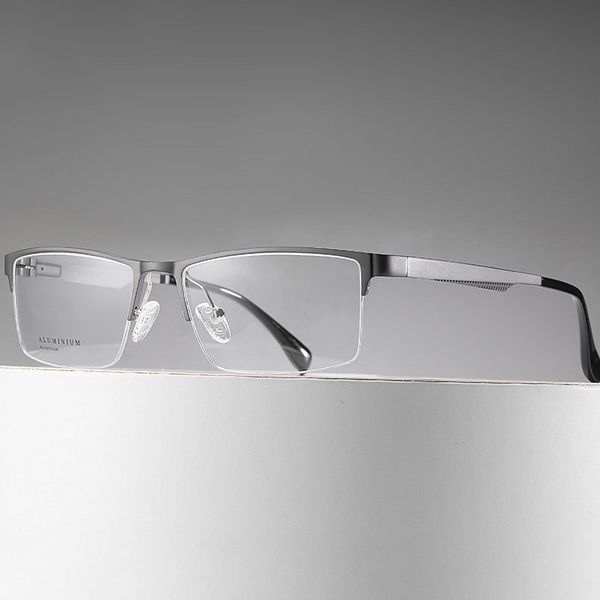 aluminum magnesium glasses anti blue ray half rim eyeglasses men business style shortsighted spectacles new arrival, Black
aluminum magnesium glasses anti blue ray half rim eyeglasses men business style shortsighted spectacles new arrival, Black