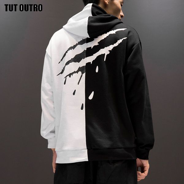 dropshipping us size xs-xl black white splice hoodies oversize autumn l259 
dropshipping us size xs-xl black white splice hoodies oversize autumn l259