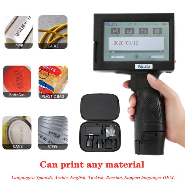printers 12.7mm mobile portable hand jet handheld thermal black inkjet printer variable qr bar batch code number logo expiry date label
printers 12.7mm mobile portable hand jet handheld thermal black inkjet printer variable qr bar batch code number logo expiry date label