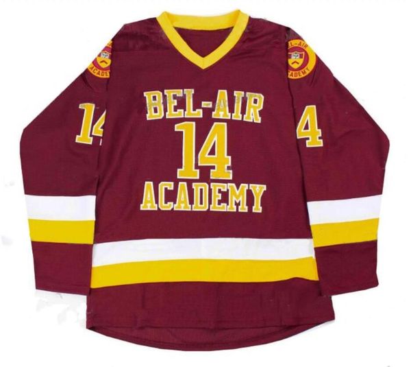 bel-air academy 14 will smith movie hockey stitched jersey 100% embroidery mens womens youth hockey red jerseys, Black;red
bel-air academy 14 will smith movie hockey stitched jersey 100% embroidery mens womens youth hockey red jerseys, Black;red