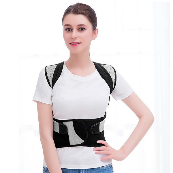 back support posture corrector therapy corset spine belt lumbar correction bandage for men women, Black;blue
back support posture corrector therapy corset spine belt lumbar correction bandage for men women, Black;blue