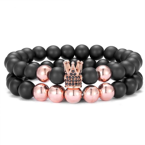 beaded, strands 2 sets of stone beaded men's bracelet cz accessories crown jewelry yoga elastic gift object, Black
beaded, strands 2 sets of stone beaded men's bracelet cz accessories crown jewelry yoga elastic gift object, Black