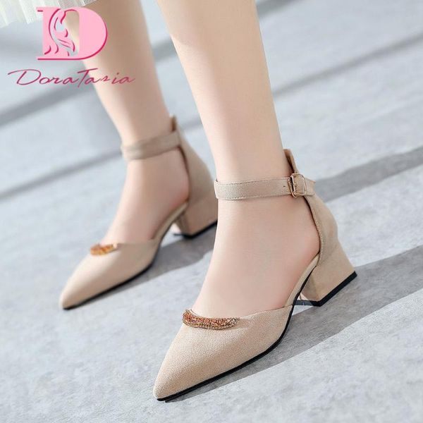 doratasia 2020 new fashion sweet women sandals square heel pointed toe platform crystal pumps summer party woman sandals, Black
doratasia 2020 new fashion sweet women sandals square heel pointed toe platform crystal pumps summer party woman sandals, Black