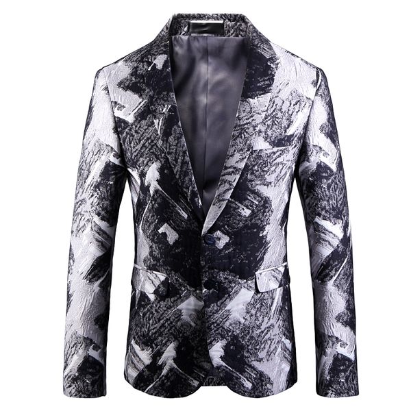 2020 autumn and winter new cotton men long sleeve printed suit jackets fashion business banquet party men's dress coats size 5xl, White;black
2020 autumn and winter new cotton men long sleeve printed suit jackets fashion business banquet party men's dress coats size 5xl, White;black