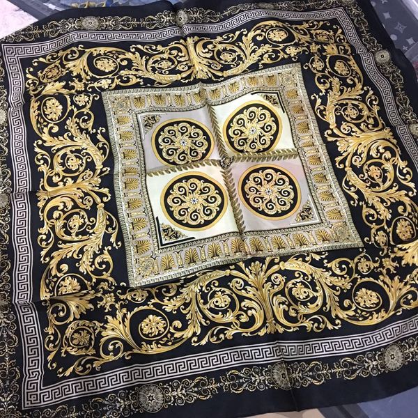 90*90 famous style 100% silk scarves of woman and men solid color gold black neck print soft fashion shawl women silk scarf square white, Blue;gray
90*90 famous style 100% silk scarves of woman and men solid color gold black neck print soft fashion shawl women silk scarf square white, Blue;gray