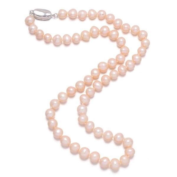 8-9mm potato-shaped pearl necklace two-color simple personality gift diy jewelry chain length 45cm, Silver
8-9mm potato-shaped pearl necklace two-color simple personality gift diy jewelry chain length 45cm, Silver