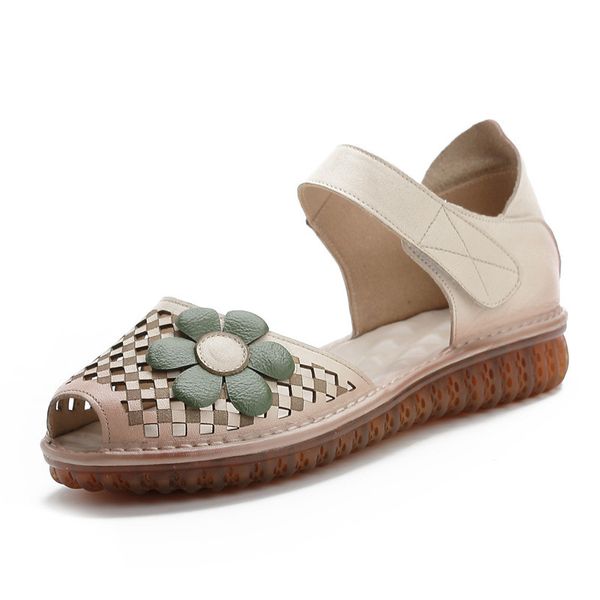 women sandals flat open toe non-slip shoes genuine leather woman summer sandals casual hollow flower female, Black
women sandals flat open toe non-slip shoes genuine leather woman summer sandals casual hollow flower female, Black