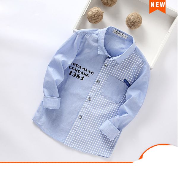 2020 spring summer letter 100%cotton full sleeve boys shirt 3t-12t kid casual school clothes, White;black
2020 spring summer letter 100%cotton full sleeve boys shirt 3t-12t kid casual school clothes, White;black