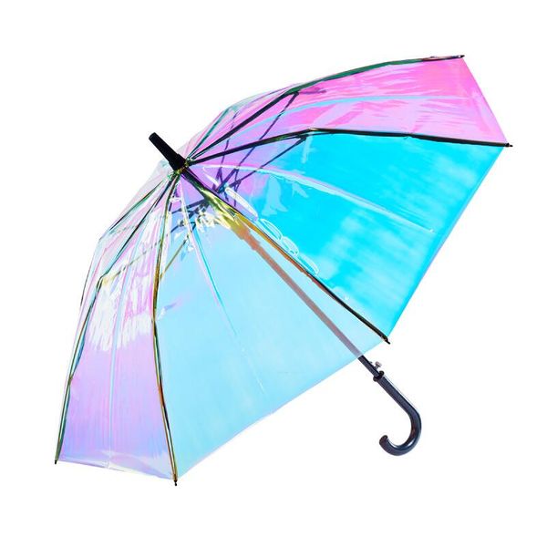 laser transparent umbrella for women long handle windproof umbrellas creative magic color rainbow clear gift umbrella ing
laser transparent umbrella for women long handle windproof umbrellas creative magic color rainbow clear gift umbrella ing