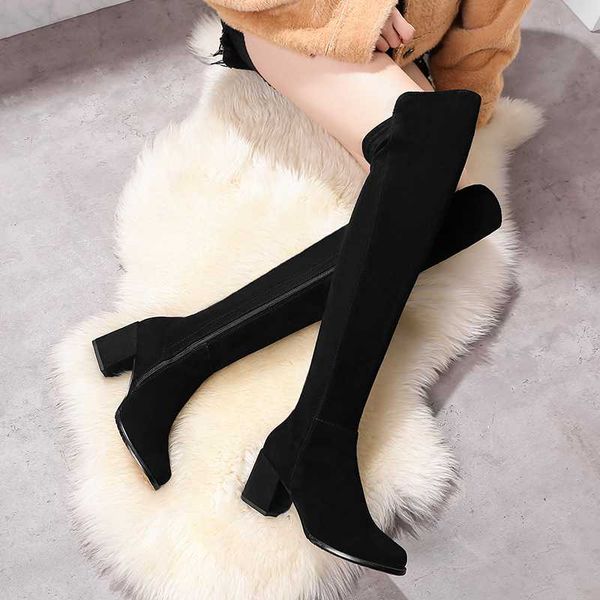 women autumn winter warm knee high boots party basic shoes woman suede leather rouned toe high heels boots, Black
women autumn winter warm knee high boots party basic shoes woman suede leather rouned toe high heels boots, Black