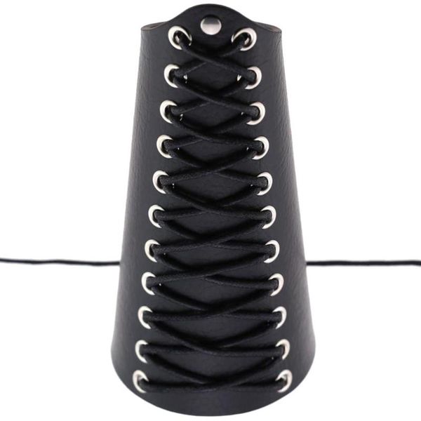 bracer rock punk faux leather wristband arm armor bracer wrist wax rope braided strap, Black;gray
bracer rock punk faux leather wristband arm armor bracer wrist wax rope braided strap, Black;gray
