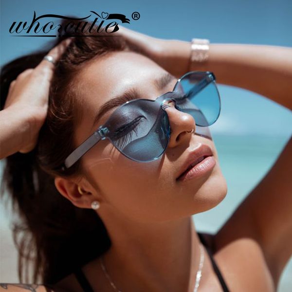 who cutie 2020 vintage one piece round sunglasses women brand designer fashion candy color rimless sun glasses men shades s201, White;black
who cutie 2020 vintage one piece round sunglasses women brand designer fashion candy color rimless sun glasses men shades s201, White;black