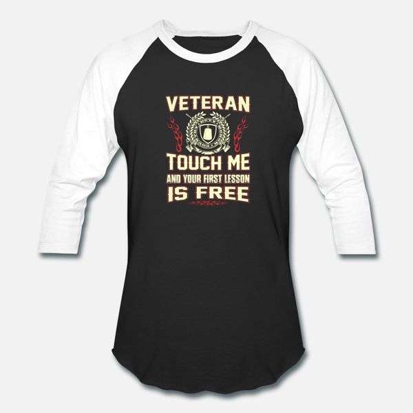 veteran touch me and your first lesson is t shirt men designer short sleeve crew neck homme fitness humor summer style leisure shirt
veteran touch me and your first lesson is t shirt men designer short sleeve crew neck homme fitness humor summer style leisure shirt