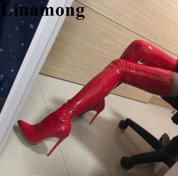 sexy red over-the-колено длинные сапоги мода тонкий каблук и остроконечные кожа toe патентный stretch boots женская обувь, Black
sexy red over-the-колено длинные сапоги мода тонкий каблук и остроконечные кожа toe патентный stretch boots женская обувь, Black